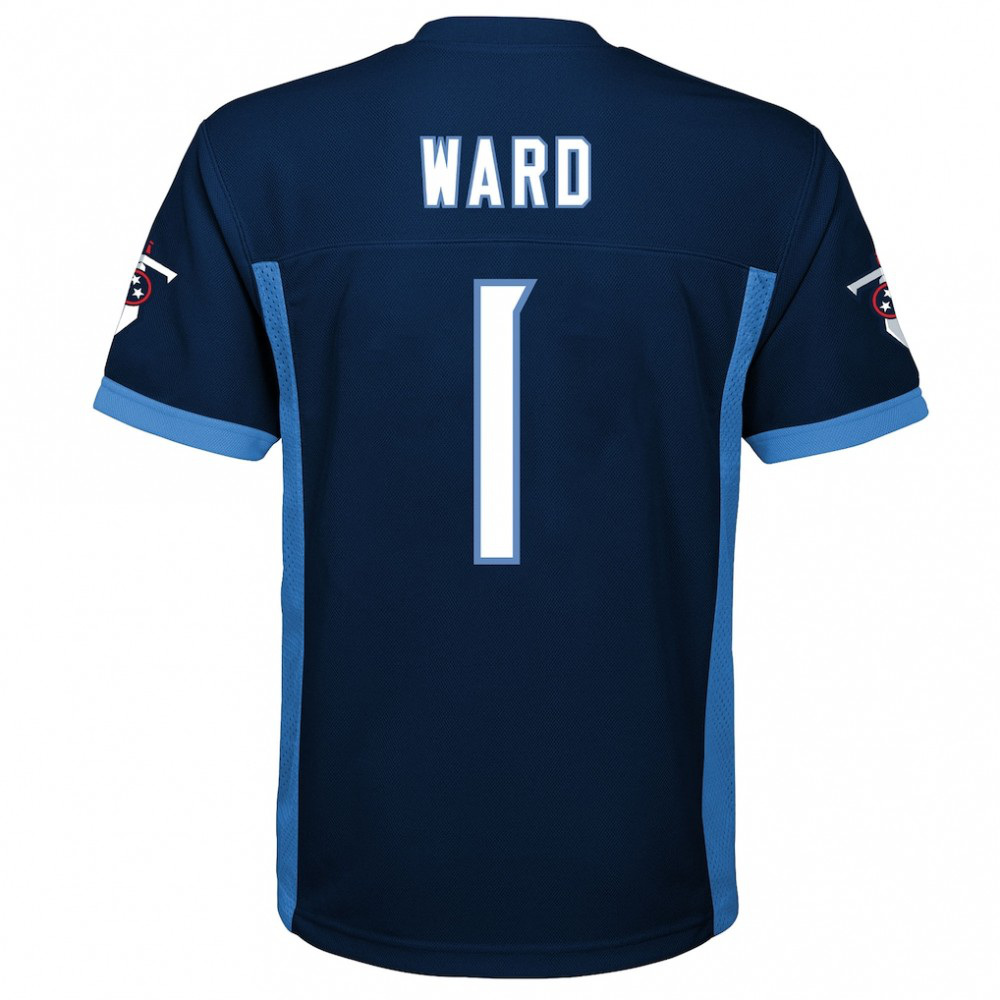 Cameron Ward Tennessee Titans Youth Replica Player Jersey - Navy-GridironStore